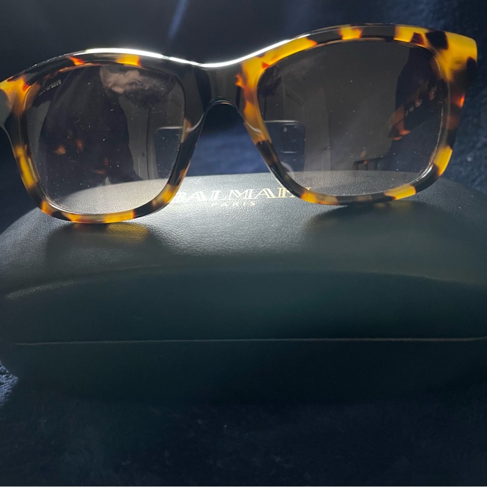 Balmain Tortoiseshell Sunglasses with Brown Gradient Lenses